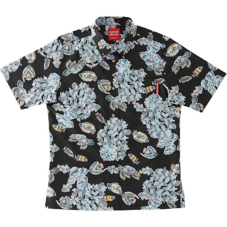 かりゆしウェアサムネイル画像　ブラック