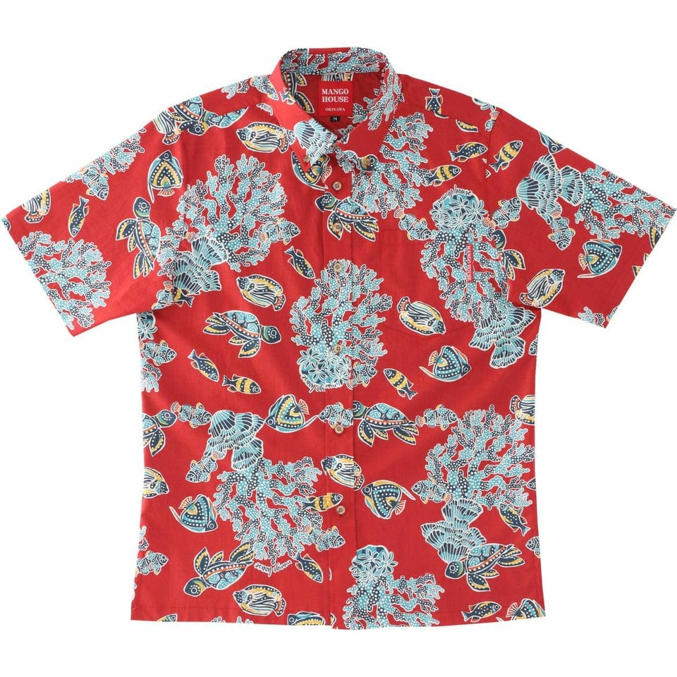 かりゆしウェアサムネイル画像　レッド