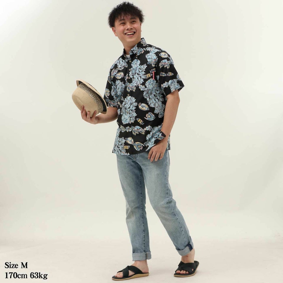 かりゆしウェアモデル着用画像