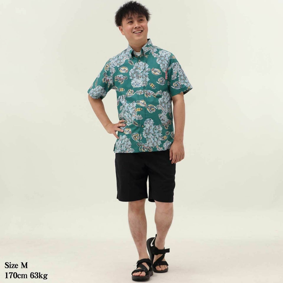 かりゆしウェアモデル着用画像