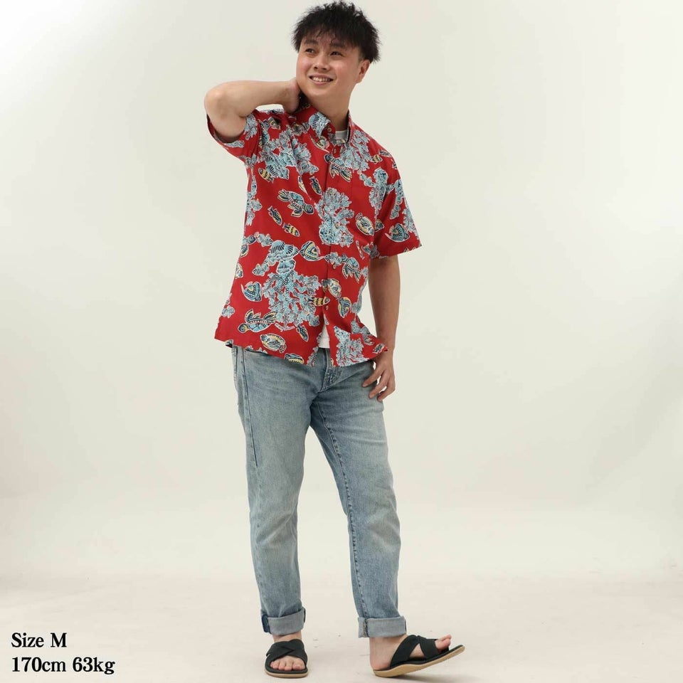 かりゆしウェアモデル着用画像