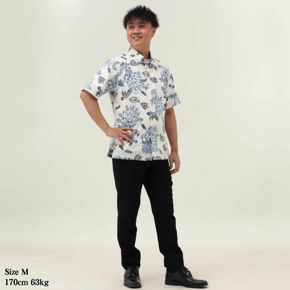 かりゆしウェアモデル着用画像