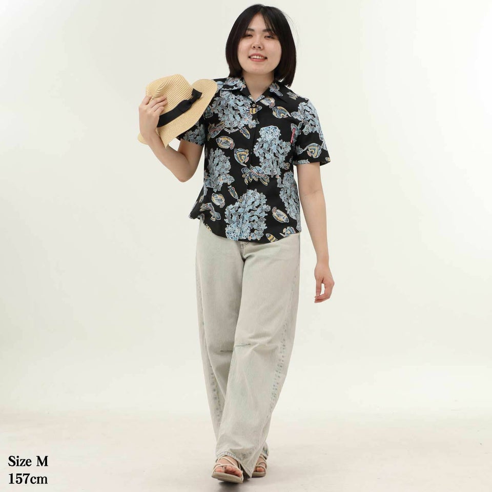 かりゆしウェア　モデル着用画像