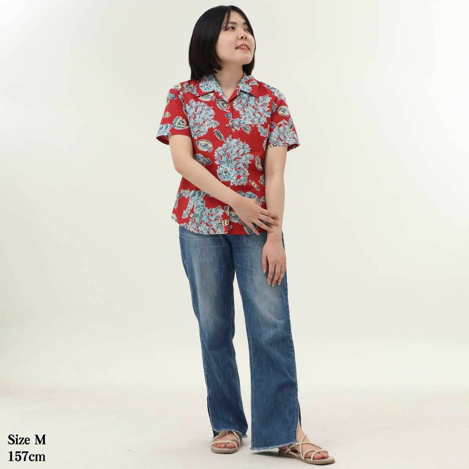 かりゆしウェア　モデル着用画像