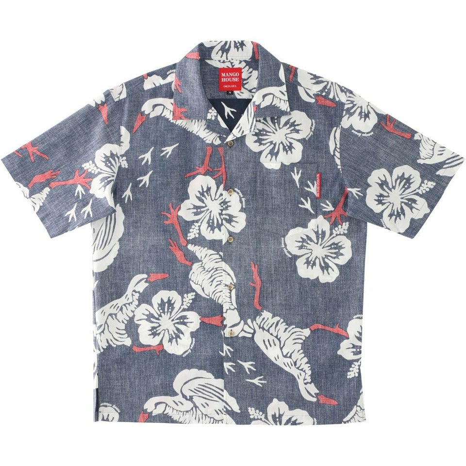 かりゆしウェアサムネイル画像　ネイビー