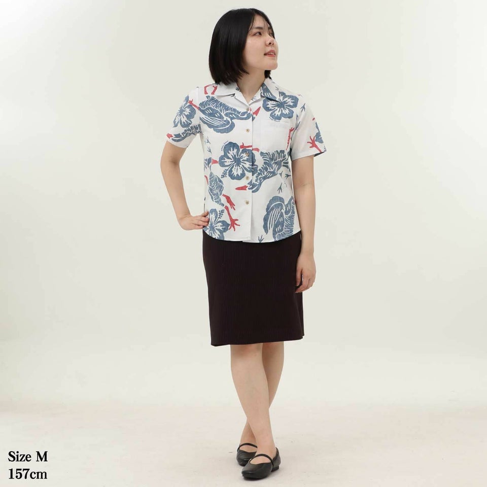 かりゆしウェアモデル着用画像