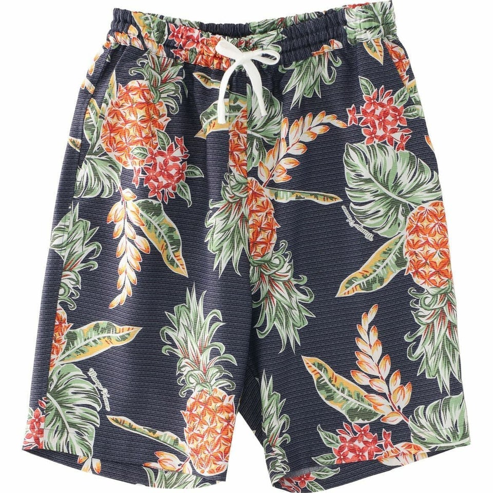 かりゆしウェア　ハーフパンツ　サムネイル画像　ネイビー