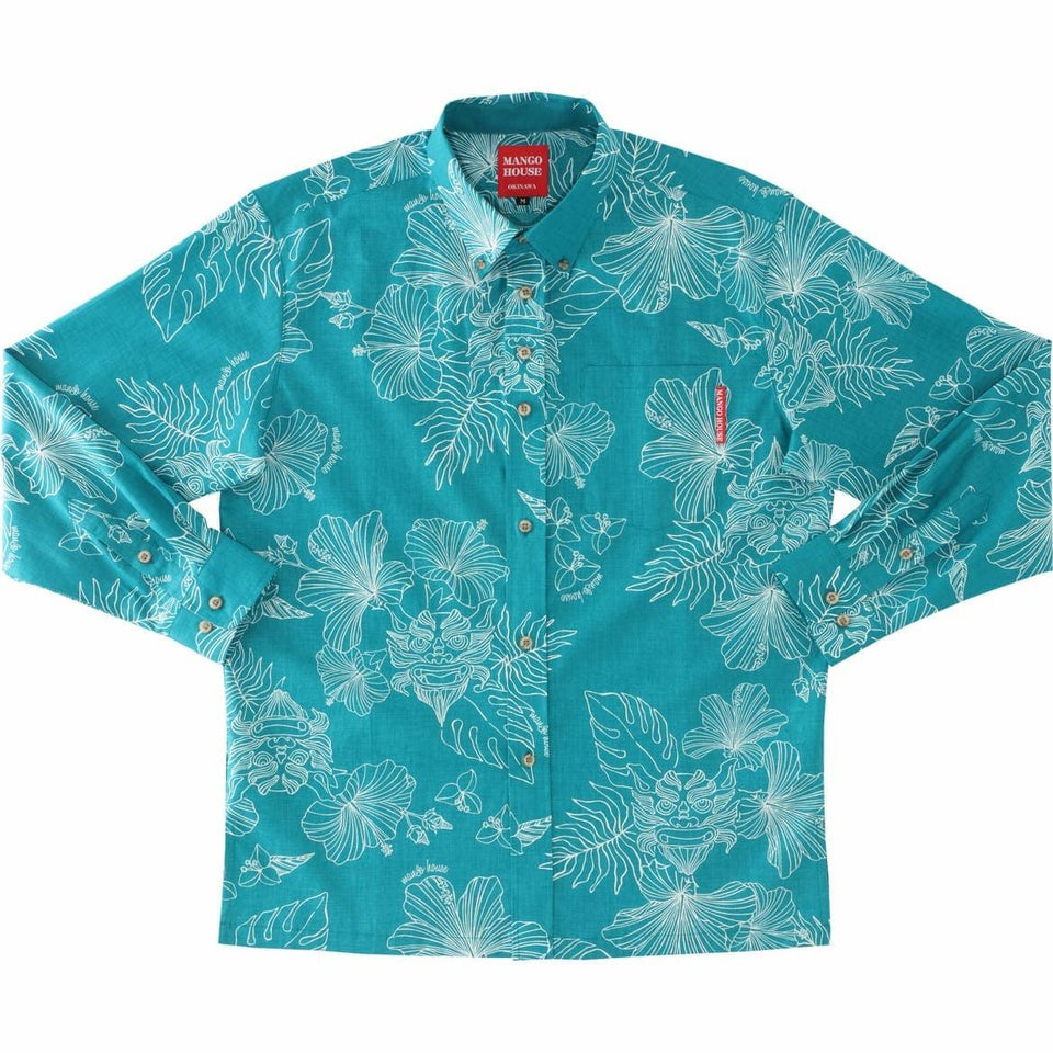 かりゆしウェア　サムネイル画像　ターコイズブルー