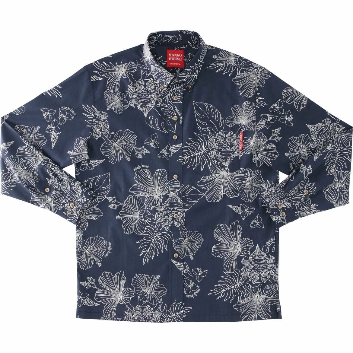 かりゆしウェア　サムネイル画像　ネイビー