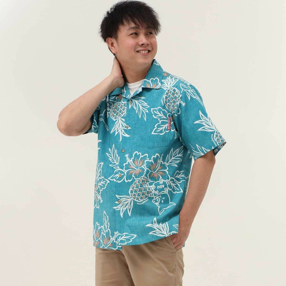 かりゆしウェア　モデル着用画像