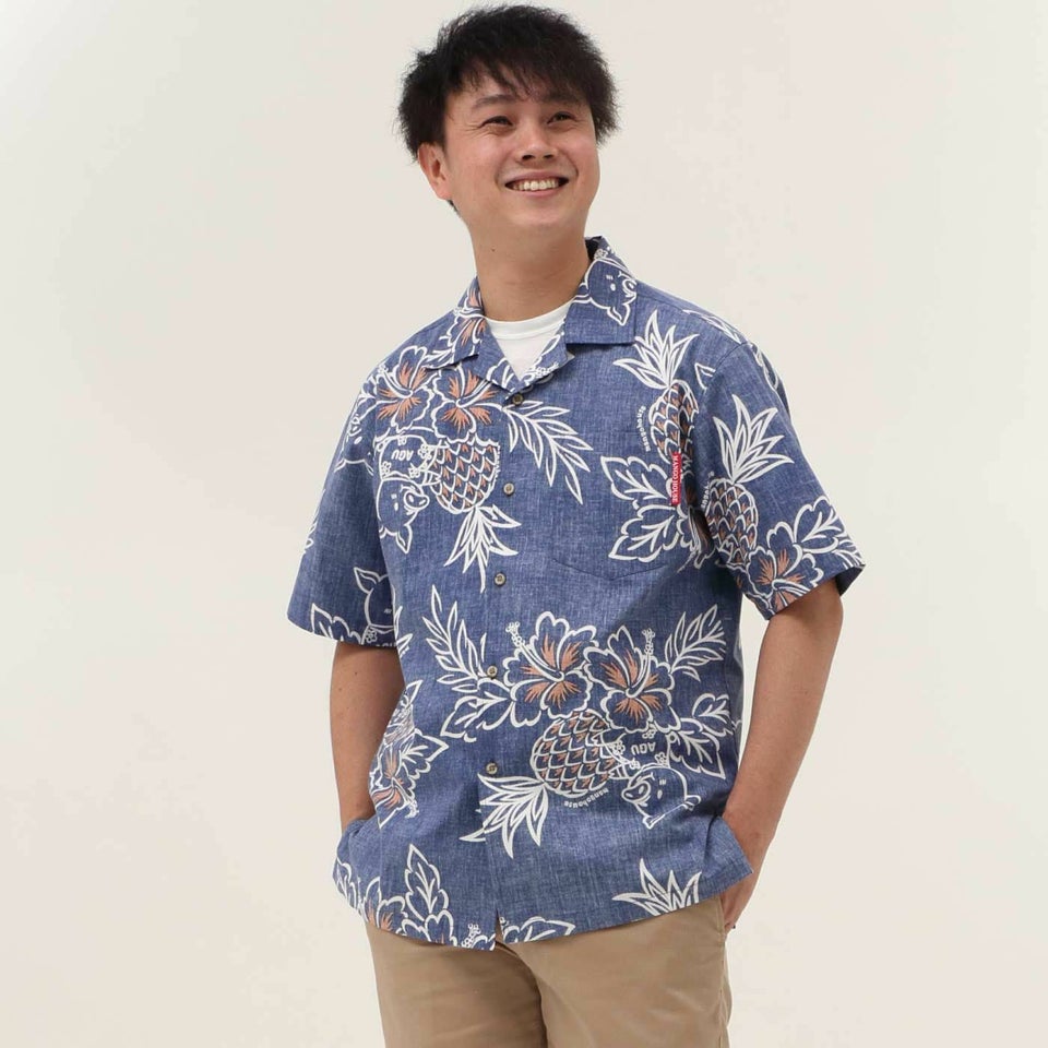 かりゆしウェア　モデル着用画像