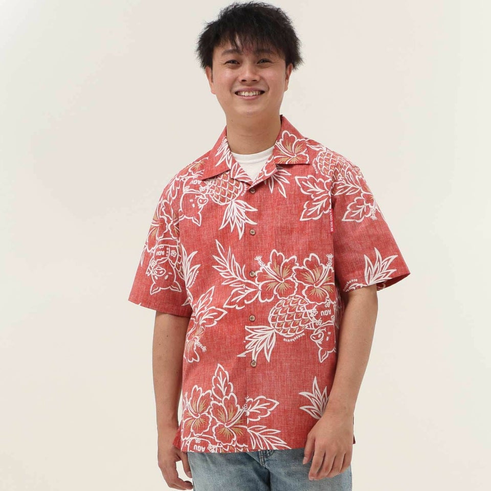 かりゆしウェア　モデル着用画像