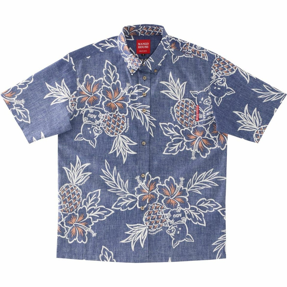 かりゆしウェアサムネイル画像　ネイビー