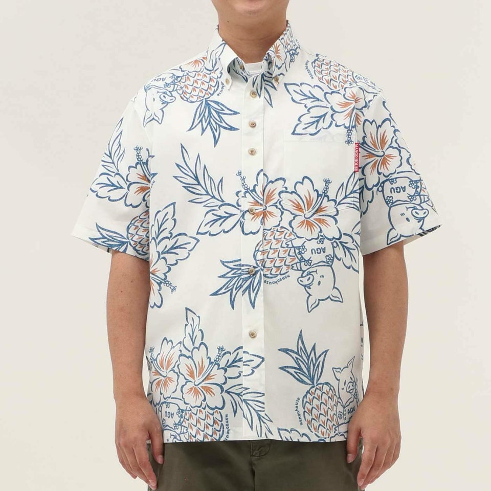 かりゆしウェアモデル着用画像