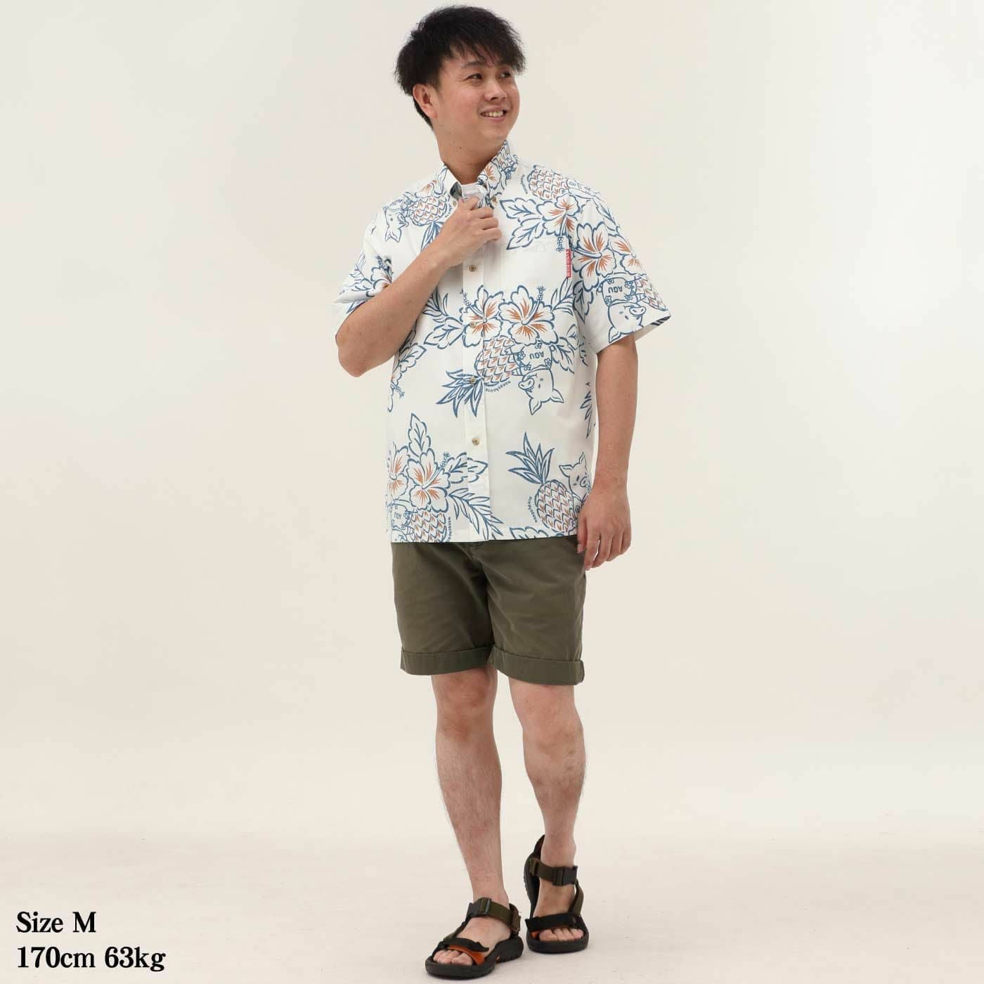 かりゆしウェアモデル着用画像