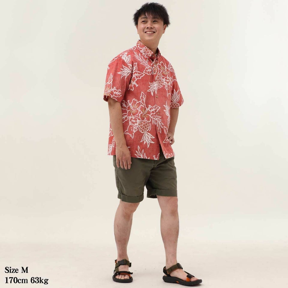 かりゆしウェアモデル着用画像