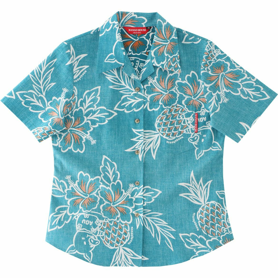 かりゆしウェアサムネイル画像　ターコイズブルー