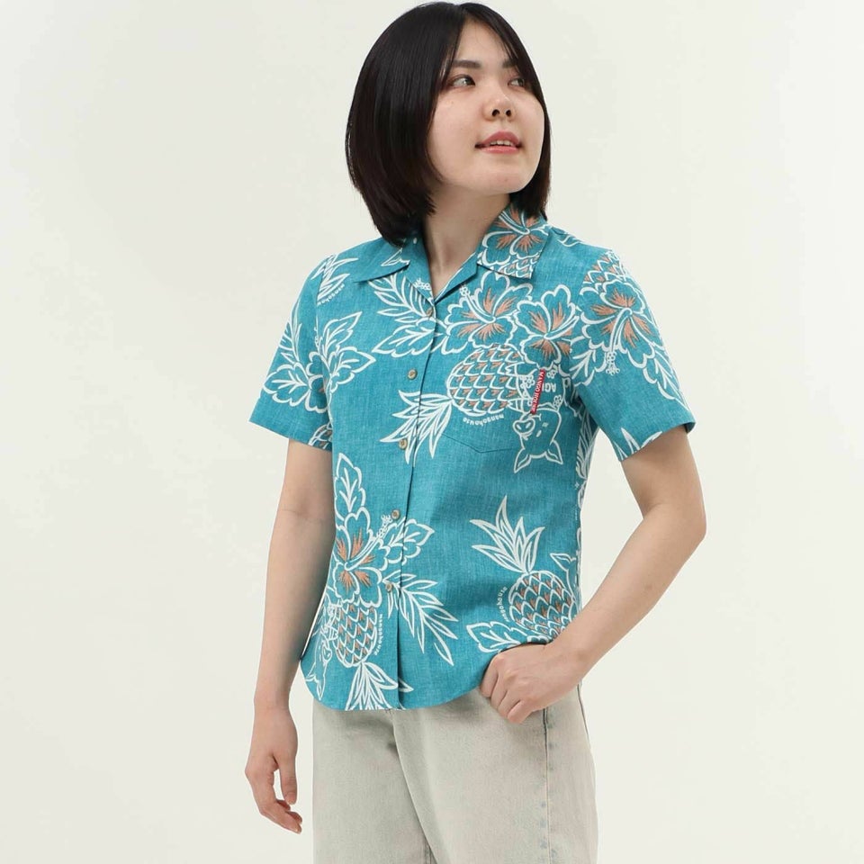 かりゆしウェアモデル着用画像