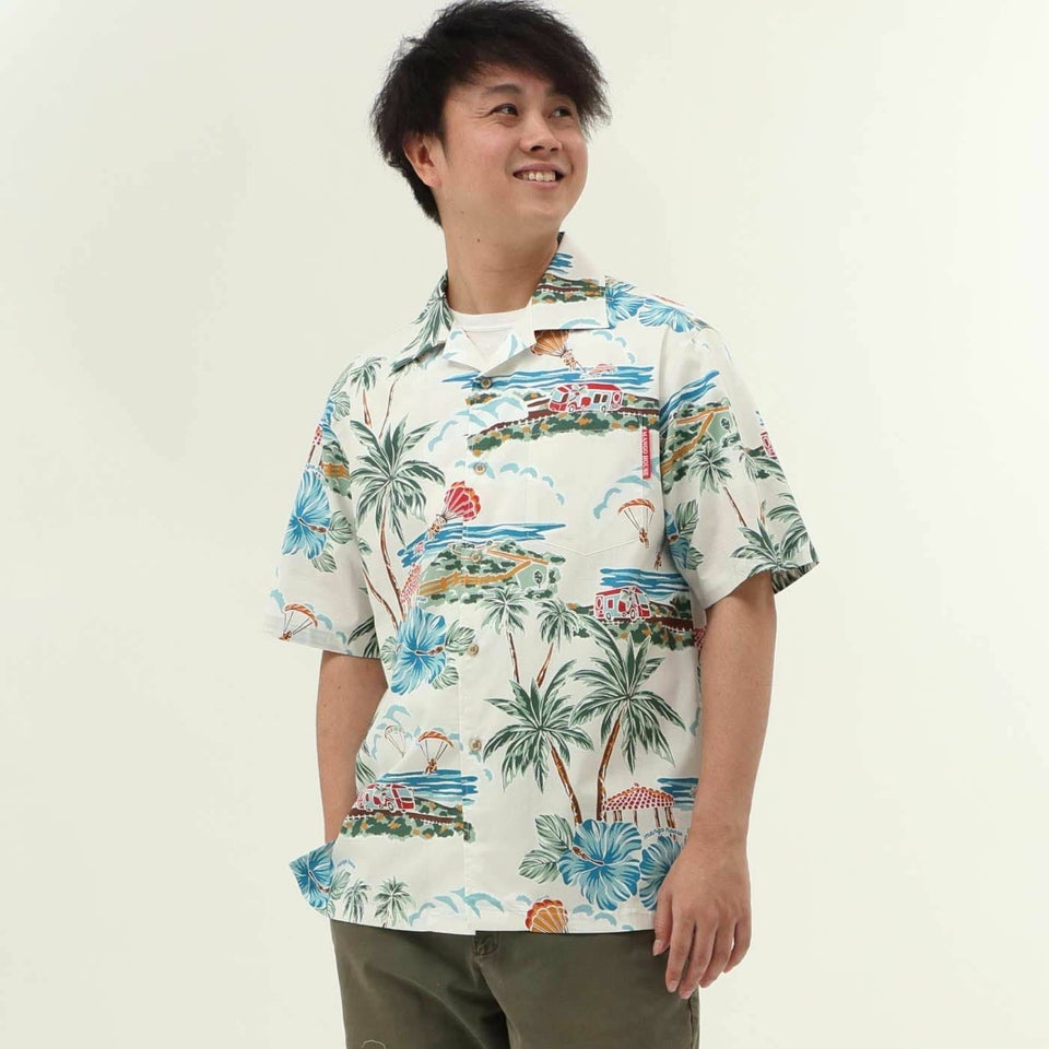 かりゆしウェア　モデル着用画像