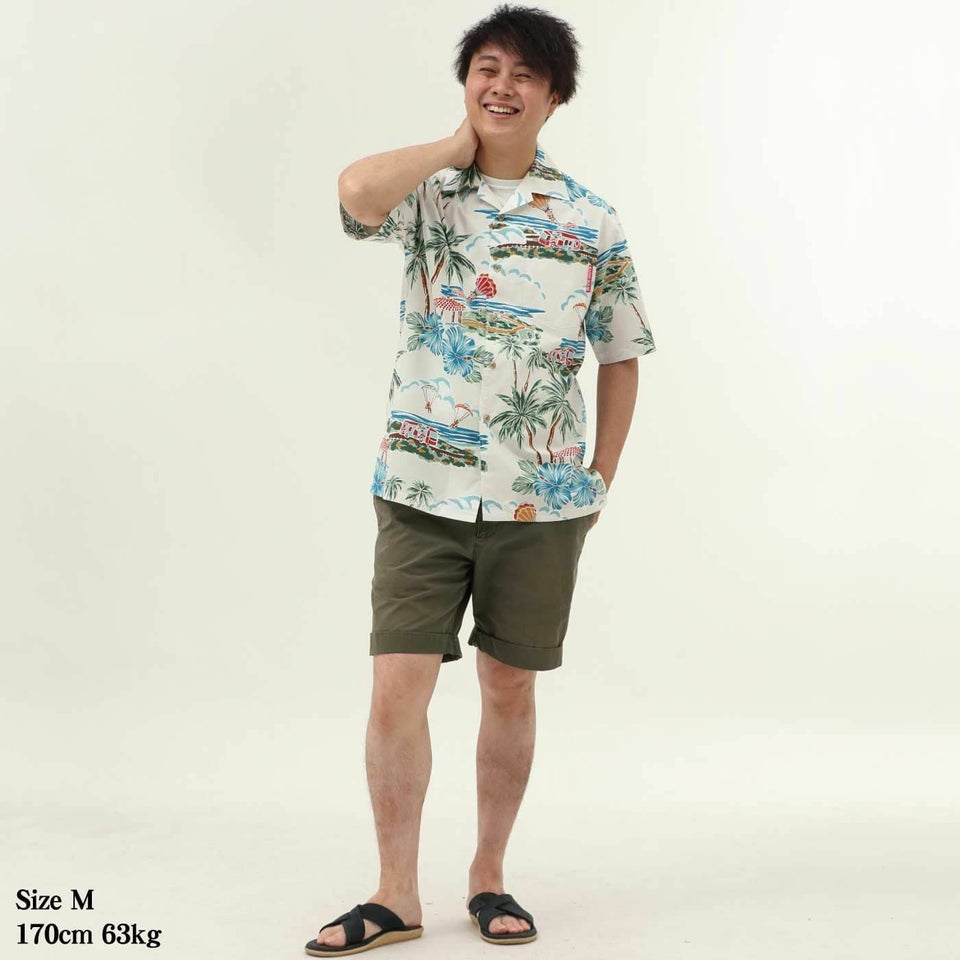 かりゆしウェア　モデル着用画像