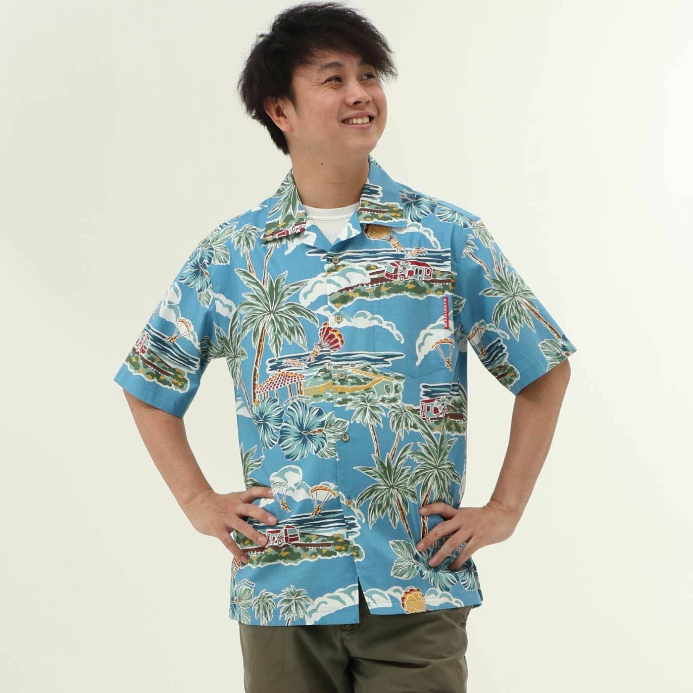 かりゆしウェア　モデル着用画像