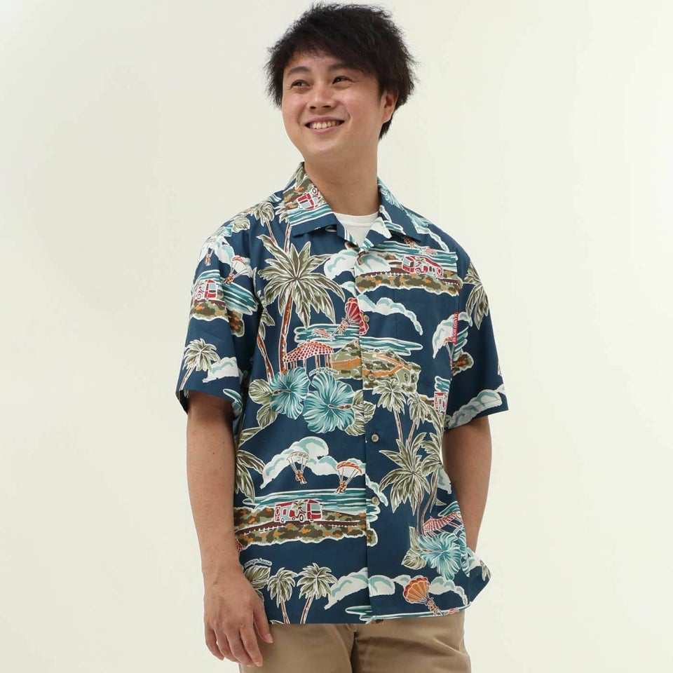 かりゆしウェア　モデル着用画像