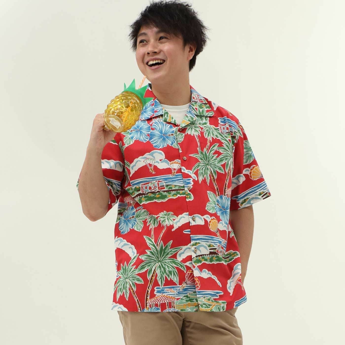 かりゆしウェア　モデル着用画像