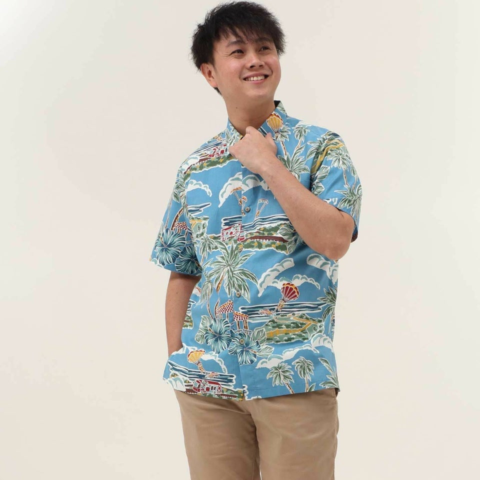 かりゆしウェア　モデル着用画像