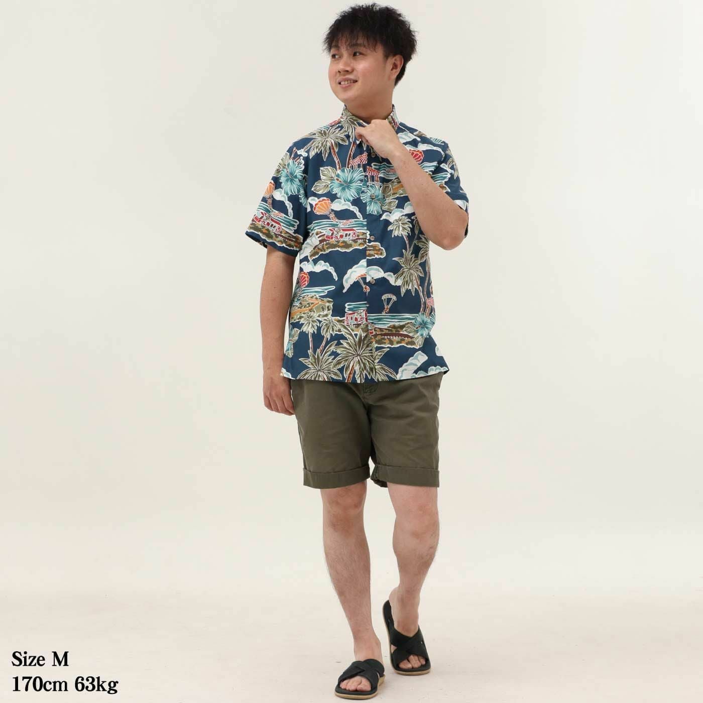 かりゆしウェア　モデル着用画像