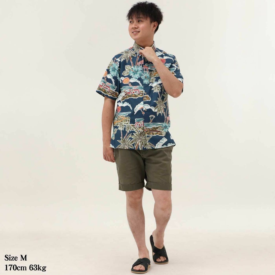 かりゆしウェア　モデル着用画像