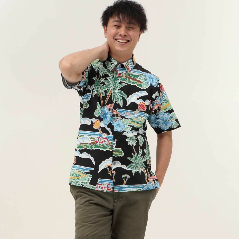 かりゆしウェア　モデル着用画像