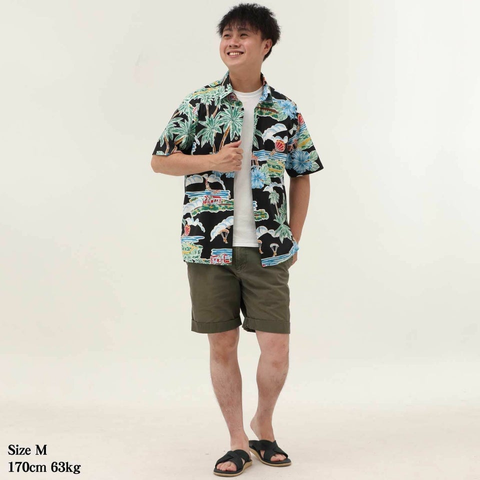 かりゆしウェア　モデル着用画像