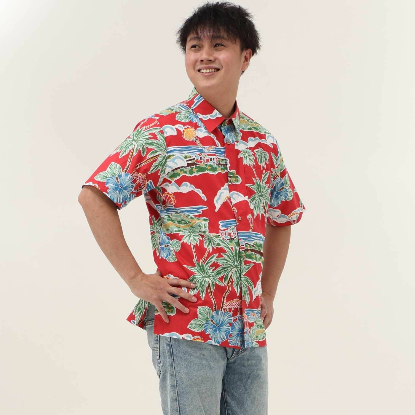 かりゆしウェア　モデル着用画像