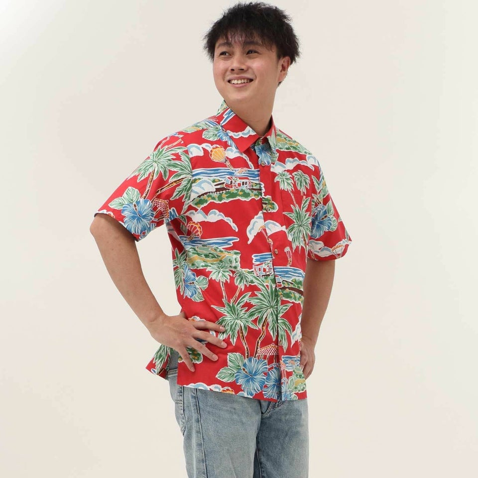 かりゆしウェア　モデル着用画像