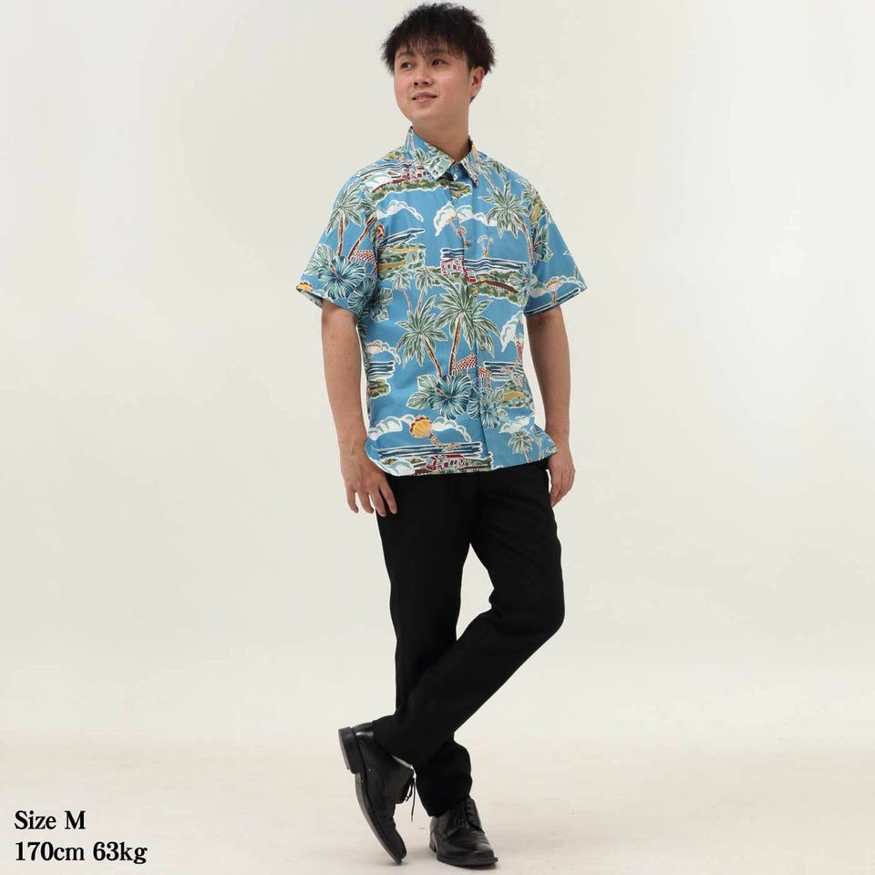 かりゆしウェア　モデル着用画像