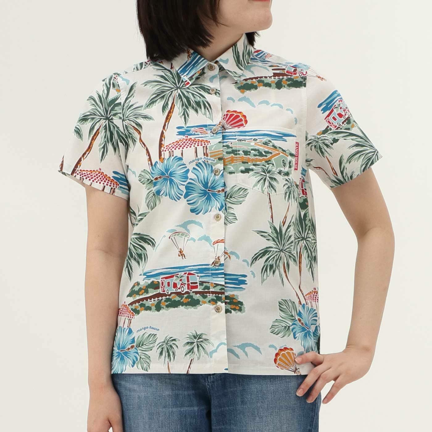 かりゆしウェアモデル着用画像