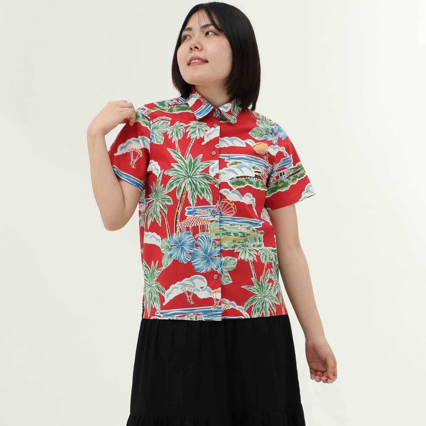 かりゆしウェアモデル着用画像