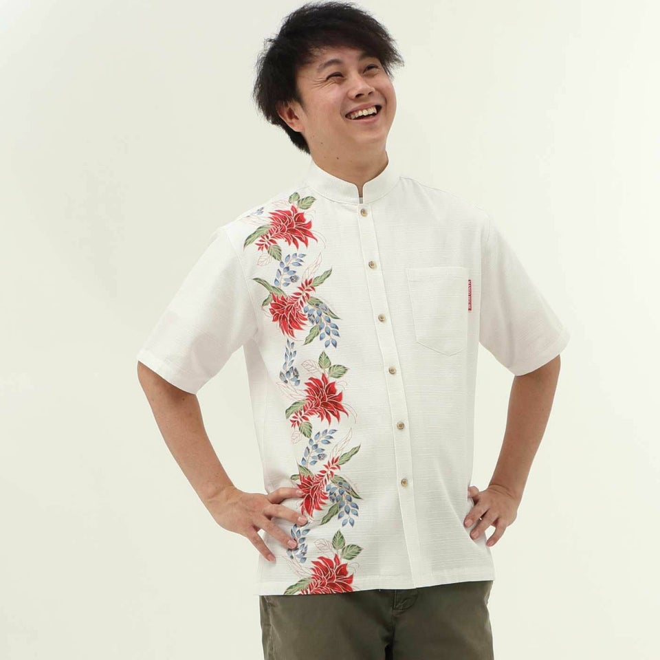 かりゆしウェアモデル着用画像