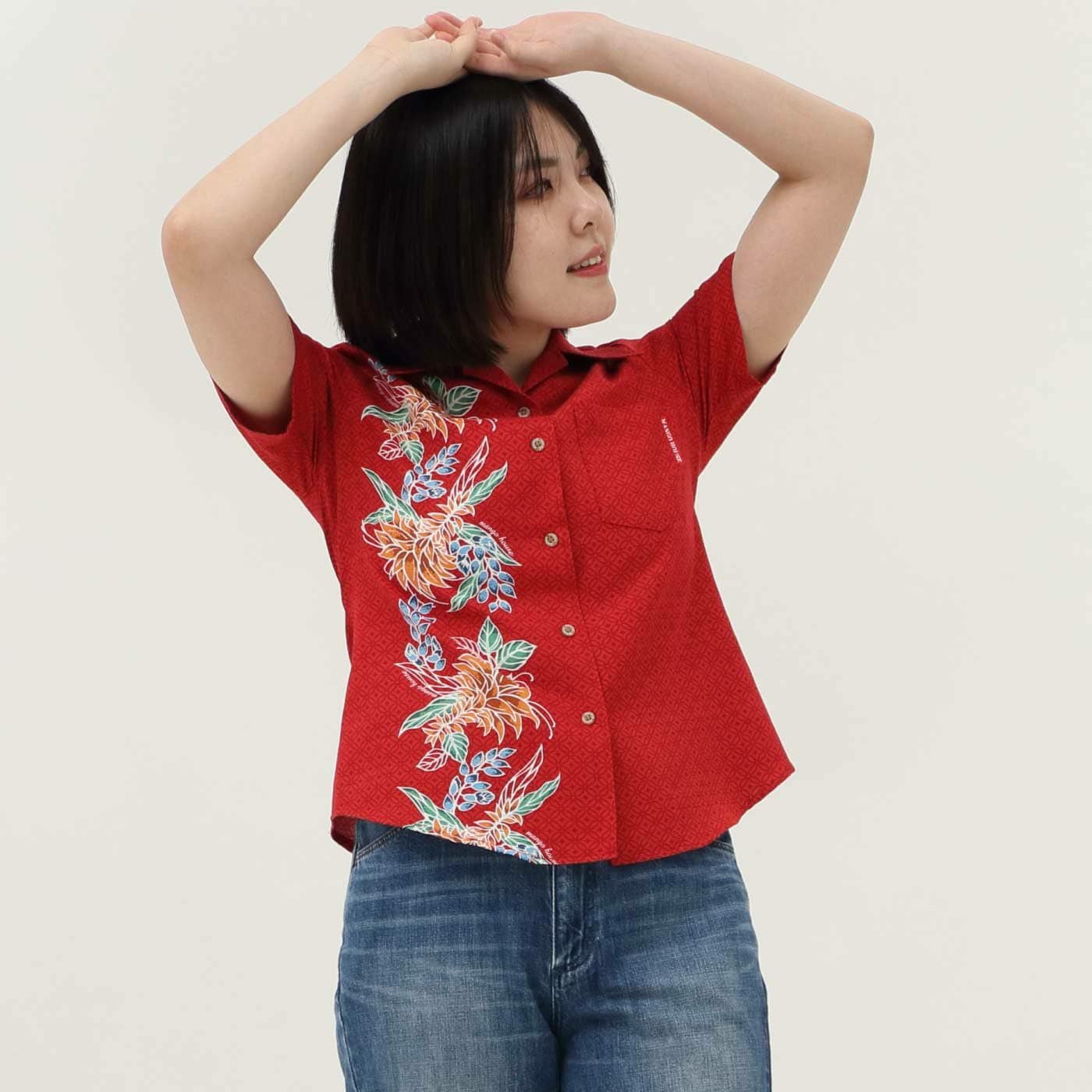 かりゆしウェアモデル着用画像