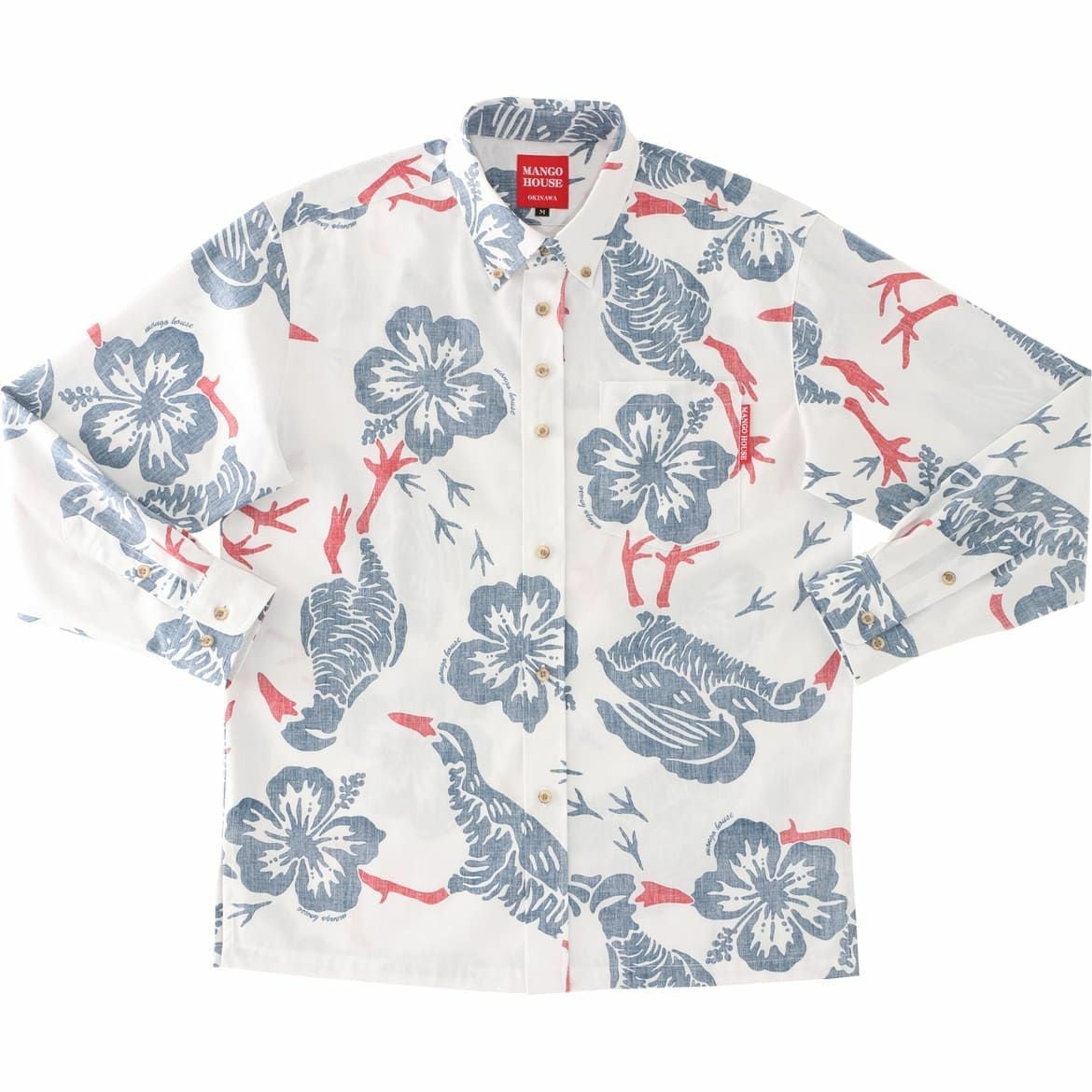 かりゆしウェアサムネイル画像　オフブルー