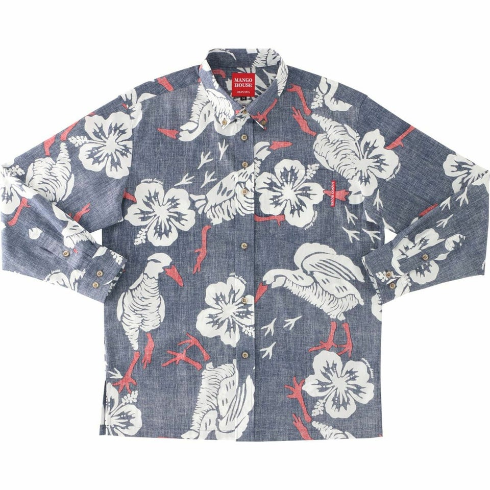 かりゆしウェアサムネイル画像　ネイビー