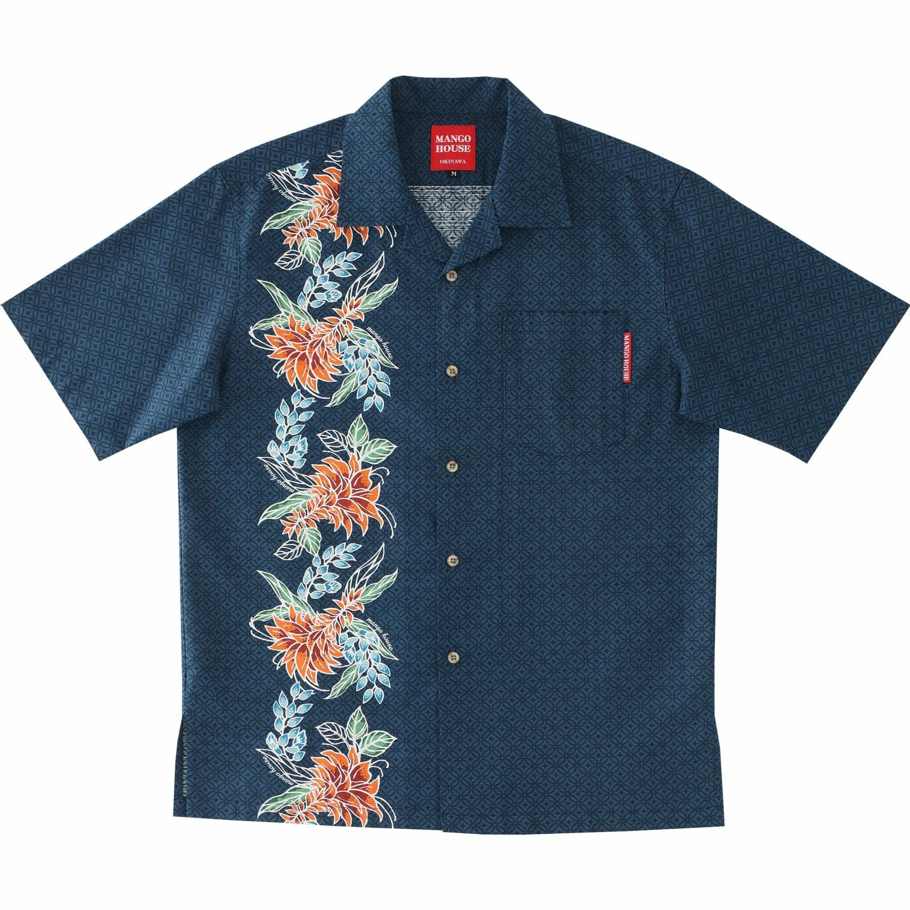 かりゆしウェア　サムネイル画像　ネイビー