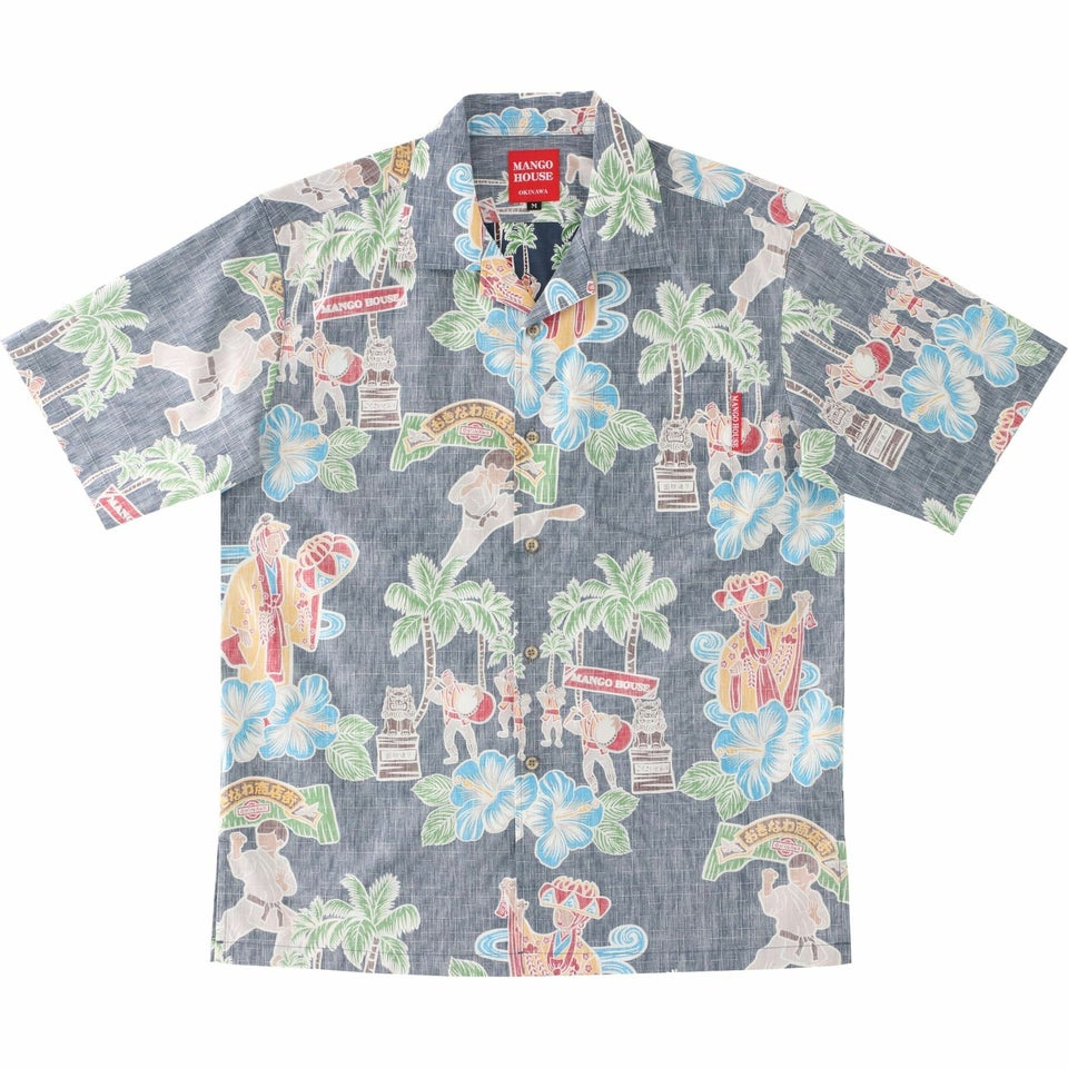 かりゆしウェア　サムネイル画像　ネイビー