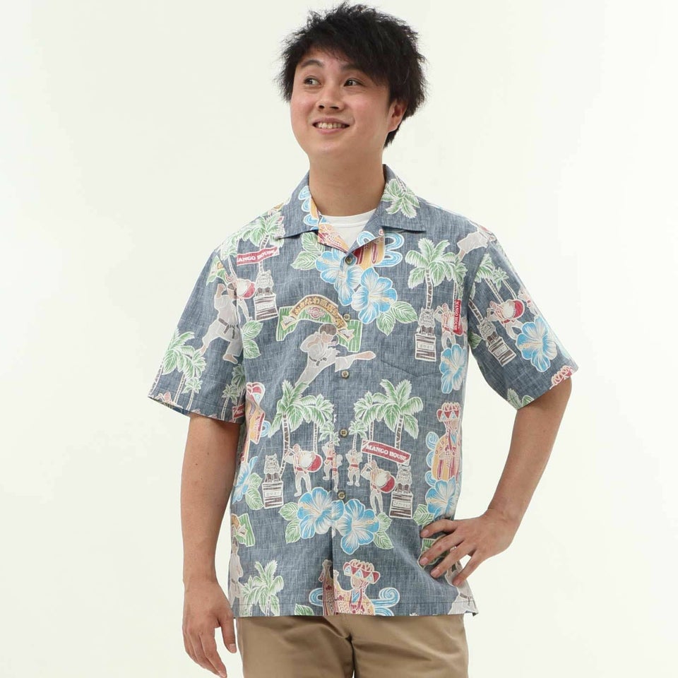 かりゆしウェア　モデル着用画像