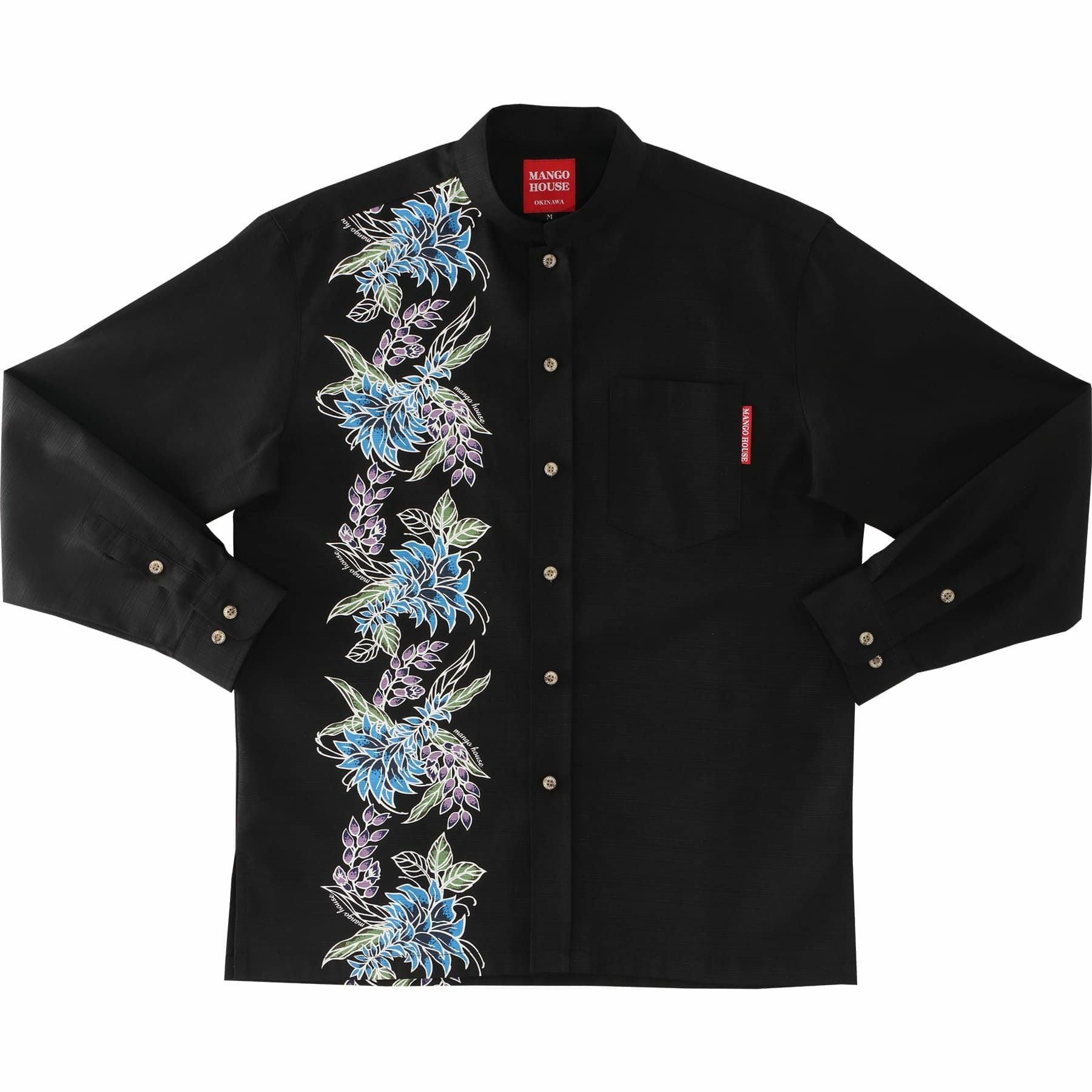 かりゆしウェアサムネイル画像（ブラック）