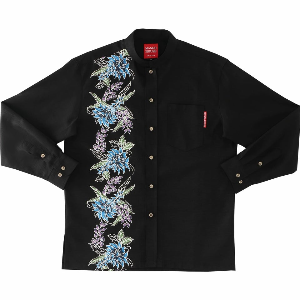 かりゆしウェアサムネイル画像（ブラック）