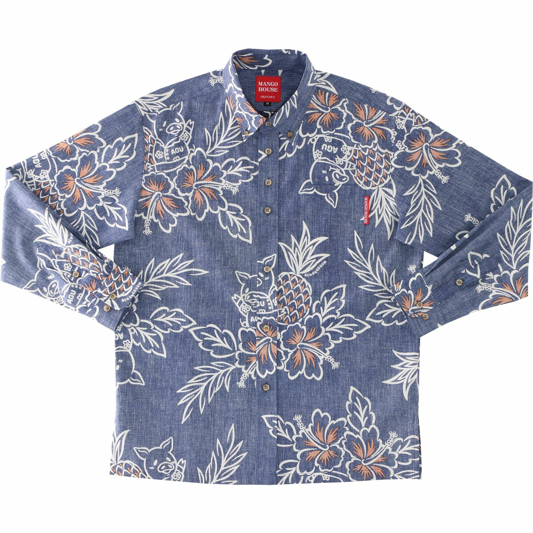 かりゆしウェア　サムネイル画像（ネイビー）