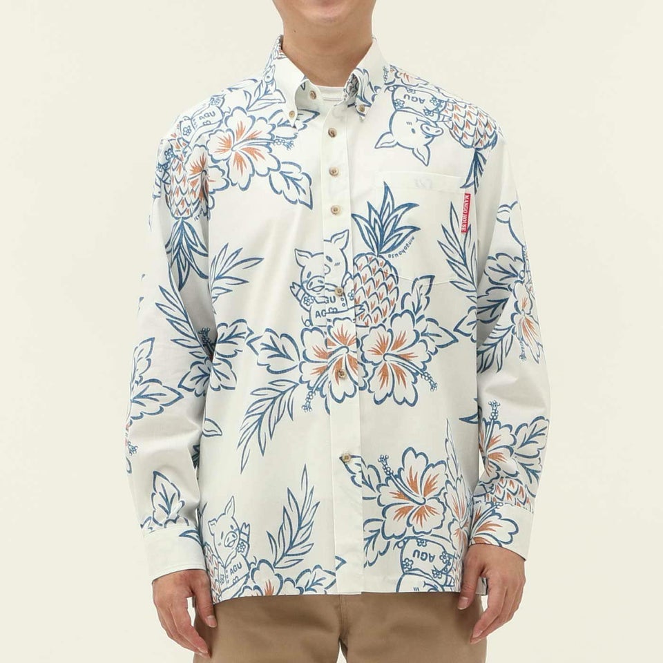 かりゆしウェアモデル着用画像