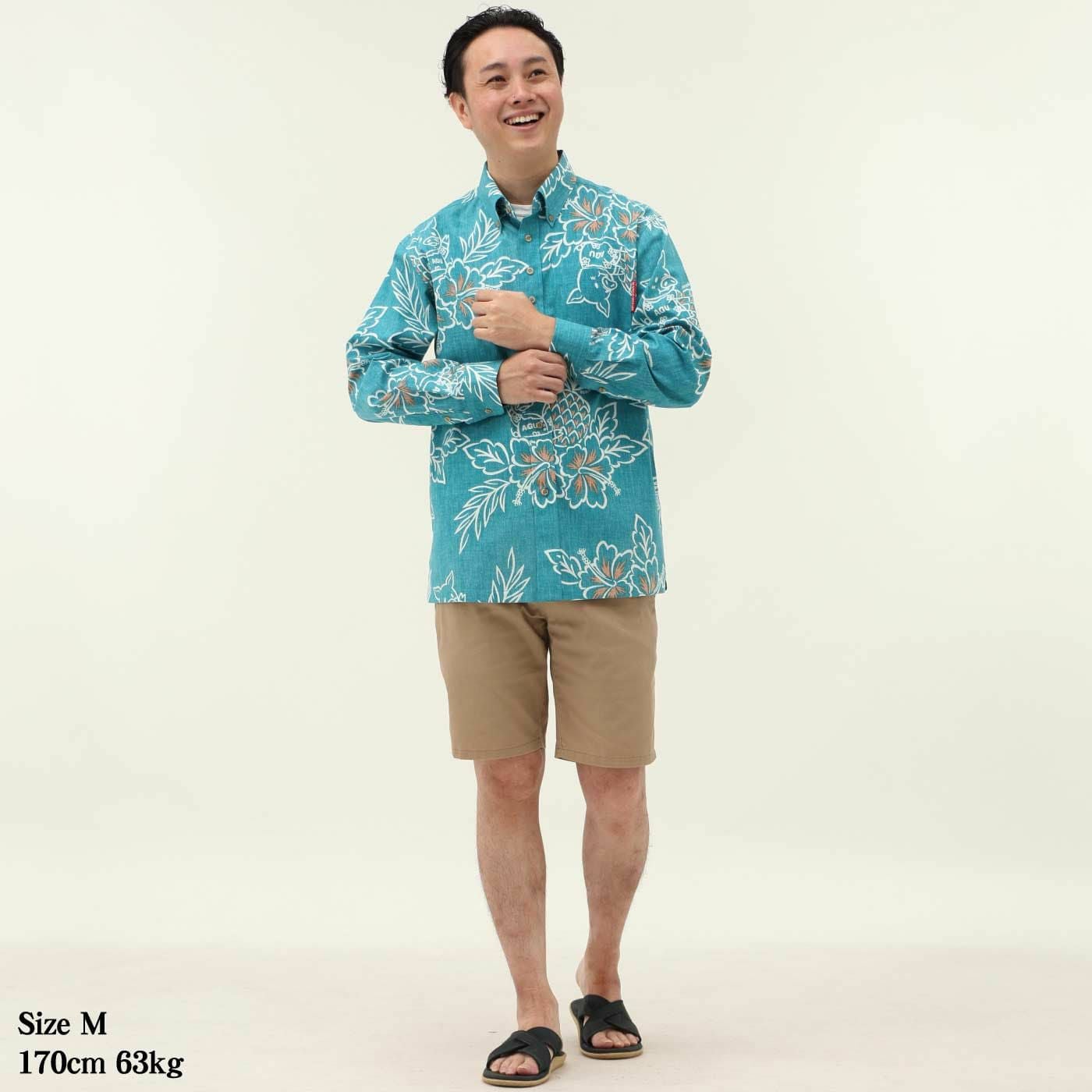 かりゆしウェアモデル着用画像