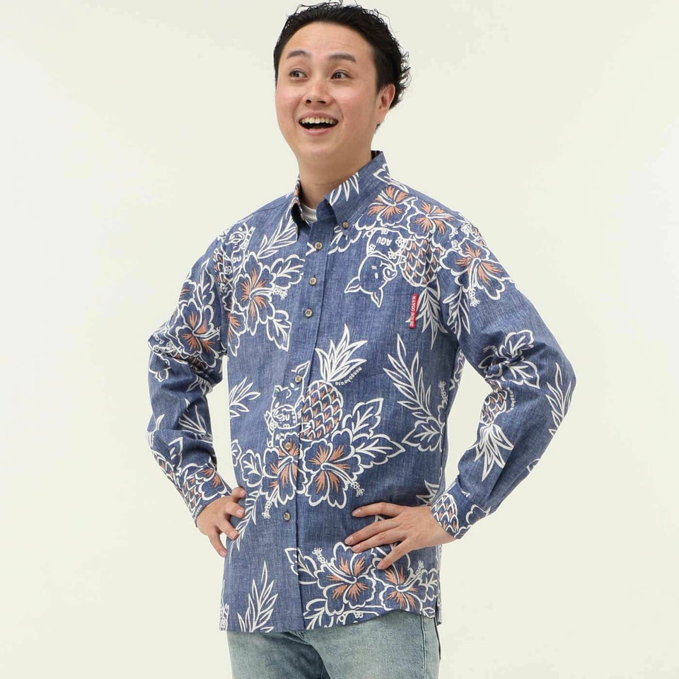 かりゆしウェアモデル着用画像